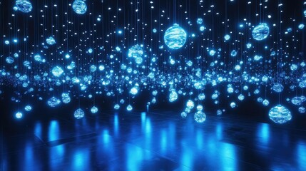 Floating holographic interfaces in a dark room