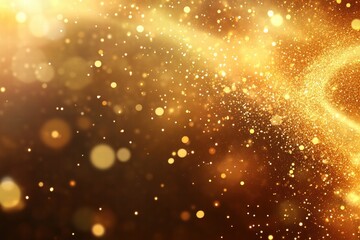 Golden Glitter Sparkles Background
