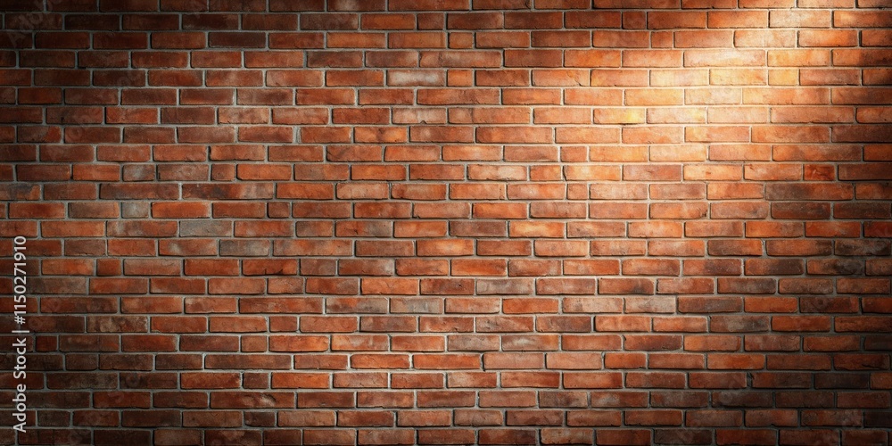 Aufkleber illuminated brick wall texture background for design projects