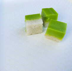 shly Prepared Kuih Seri Muka on Display