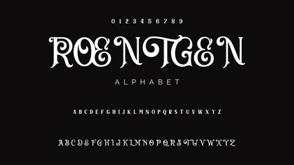 Vintage Victorian typeface decorative Font