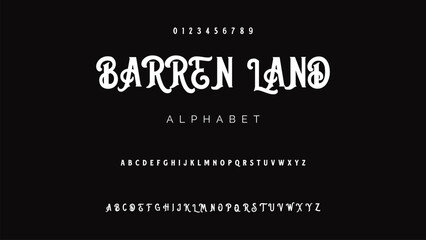 Vintage Victorian typeface decorative Font