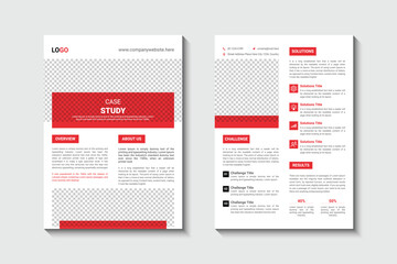 Case study flyer template design