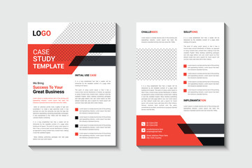 Case study flyer template design
