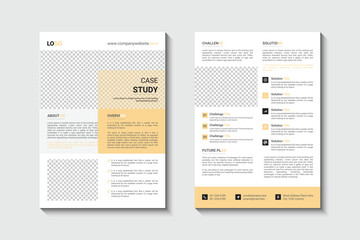 Case study flyer template design
