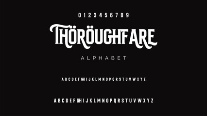 Vintage Victorian typeface decorative Font