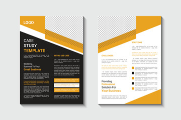 Case study flyer template design