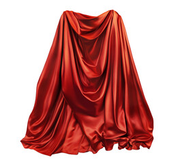 The glossy quality of the cloth draws attention to how opulent and striking it looks. ai generated