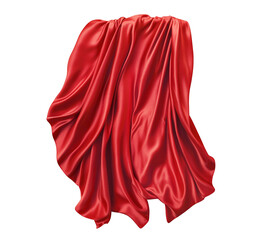 The glossy quality of the cloth draws attention to how opulent and striking it looks. ai generated