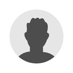 Vector flat illustration. Icons of man and woman. Avatar, user profile, person icon, profile picture. Suitable for social media profiles, icons, screensavers and as a template. Business concept.