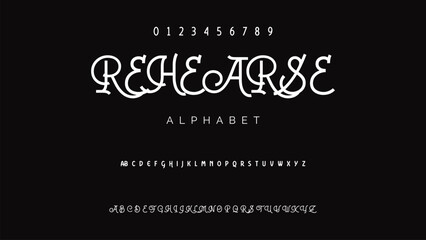 Vintage Victorian typeface decorative Font