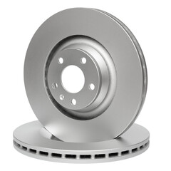 Car brake disc replacement part on transparent background png