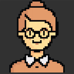Pixel art avatar depicting daily work activities, perfect for digital projects or games.
