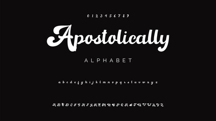 Craft vintage typeface design. Graphic display alphabet. Fantasy type letters. Latin characters, numbers. Vector illustration. Old badge, label, logo template.