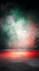 Abstract Green Red Background Illustration