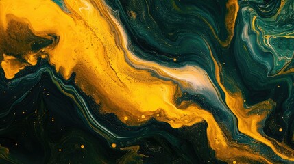 Liquid paint mixing in mesmerizing swirls
