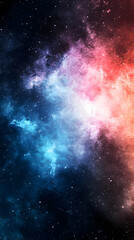 Naklejka premium Cosmic Nebula Abstract Background