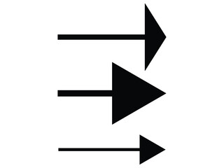 set of black arrows