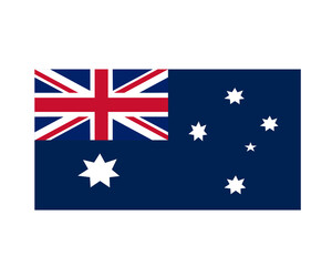 Australia vector flag on transparent background PNG
