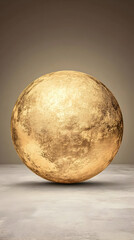 Golden Sphere 3D Illustration