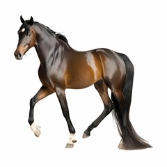 Obraz premium horse isolated on white background