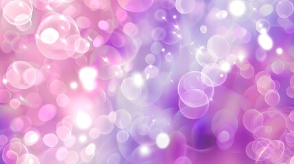 Abstract Pink Purple Bubbles Background Image