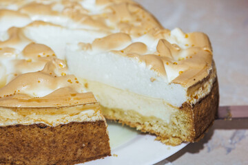 An inverted caramelized pie with a buttery pastry, baked to golden perfection and served warm.