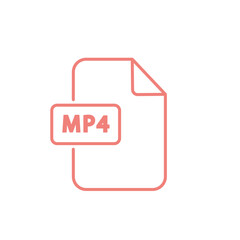 File format icon mp4