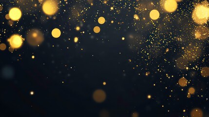 golden luxurious glitter abstract background close-up Lights Festive background