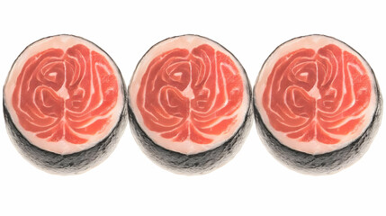 Obraz premium Salmon Steak Realistic Image