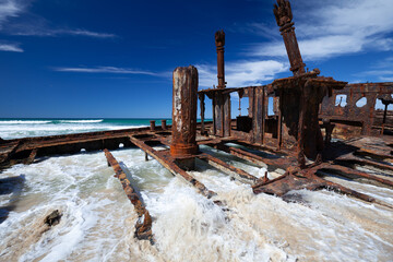  S.S. Maheno Wrack,  Fraser Island Queensland in Australien.