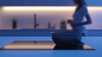 Couple joyfully preparing meal together in contemporary kitchen, symbolizing teamwork and shared moments in a harmonious home environment.
