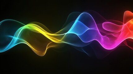 Obraz premium Abstract colorful wave background