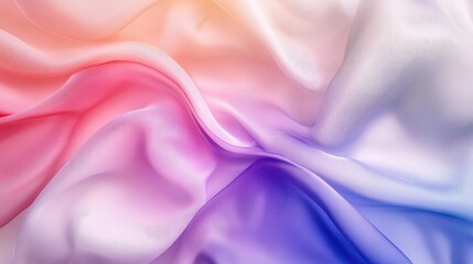 Obraz premium Abstract Background with 3D Wave Gradient Silk Fabric