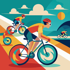 Fototapeta premium bicycle touring