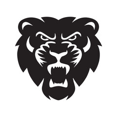 Lion Head Logo Vector Template Illustration Design, lion icon