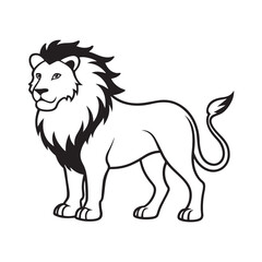 lion icon. isolated vector image for emblem and logo. courage, lion logo