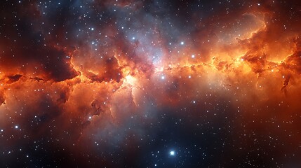 Fototapeta premium Stunning cosmic spiral with a bright center and intricate star patterns picture