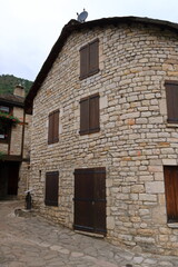 the lovely streets of the village Sainte-Enimie, Gorges du Tarn, France, Europe