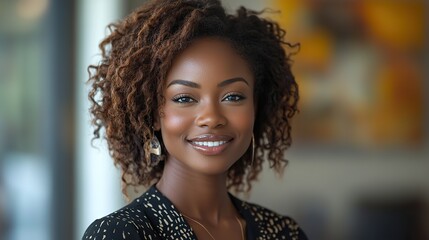 A woman in an office, smiling and representing leadership, planning, teamwork, collaboration, happy manager, workshop, mentor, creative training, coaching, and workplace development