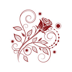 A rose flower vector is a scalable digital illustration of a rose, with clean lines and vibrant colors, perfect for design projects.