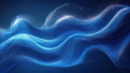 Obraz premium Abstract blue background with flow and pattern for texture wallpaper or wave, artistic and creative design