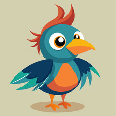 illustration of a cartoon bird