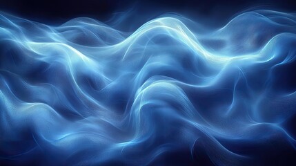 Obraz premium Abstract blue background with flowing swirl for texture wallpaper or wave, artistic and creative design