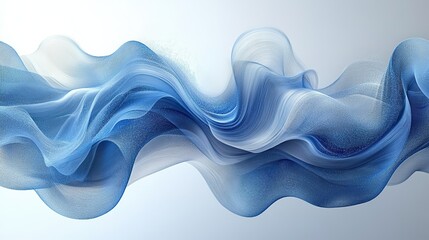 Abstract blue banner with flow and pattern for texture wallpaper or wave, artistic and creative design