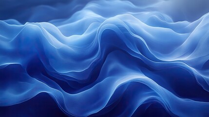 Abstract blue banner with flowing pattern for texture wallpaper or wave, artistic and creative design