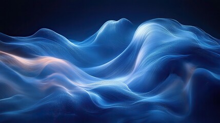 Obraz premium Abstract blue texture background with flow and swirl for wallpaper or wave pattern, artistic and creative design