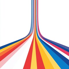 Colorful lines creating a dynamic visual effect.