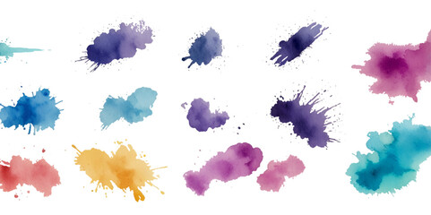 splattered, shape, bright, decoration, watercolor painting, background, painting - activity, watercolor paints, brush, paintbrush, splashing, spray, textured, art, illustration, blue, vector, ink, pai