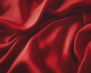 Obraz premium Elegant red fabric with smooth texture.